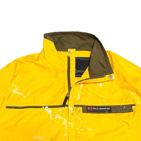 【USED】00's POLO JEANS CO. RALPH LAUREN Paint-Stained Nylon Pullover Jacket