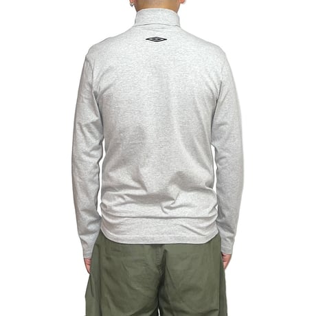【USED】00's UMBRO HI-NECK L/S T-SHIRT GRAY