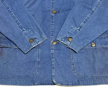 【USED】90's OLD GAP LEATHER COLLAR COVERALL JACKET