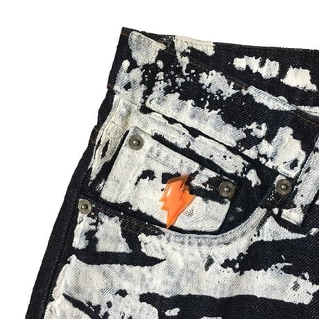 【DEADSTOCK】90'S W&LT JEANS PAINT BUGGY TROUSERS