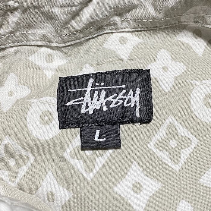 80s 90s old stussy モノグラム ポーチ vintage - ウエストポーチ