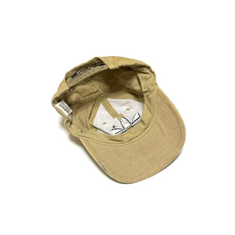【USED】80's adidas EMBROITERED TREFOIL CAP BEIGE