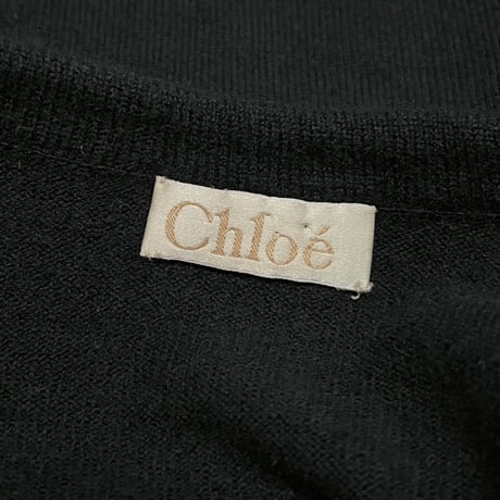 【USED】90's-00's Chloe SCOTTISH CASHMERE KNIT SWEATER