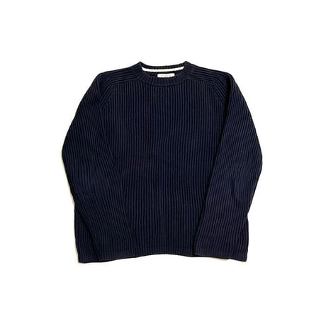 【USED】90'S-00'S J.CREW COTTON RIBBED KNIT SWEATER