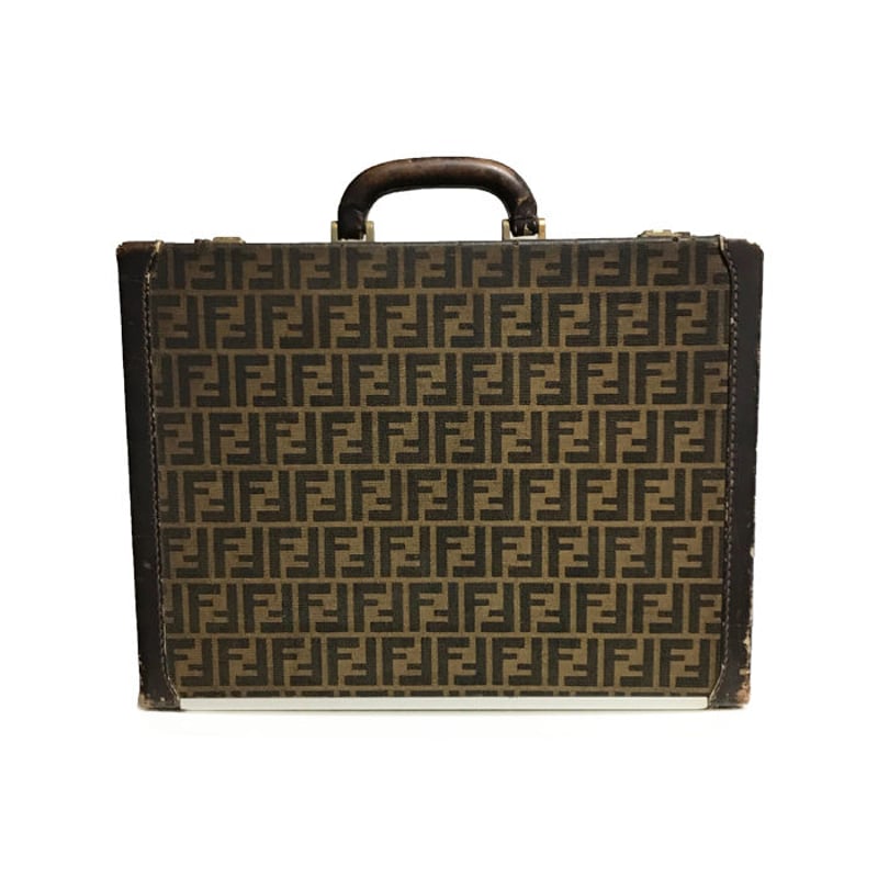 USED】60'S-70'S FENDI ZUCCA PATTERN BRIEF CASE