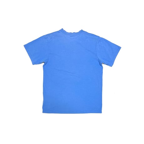 【USED】00's NIKE "JUST DO IT" Flocked Print T-shirt Sky Blue