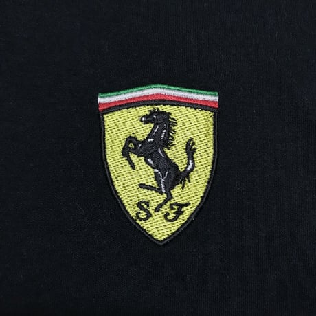【USED】90'S FERRARI HI-NECK L/S T-SHIRT MADE IN U.K