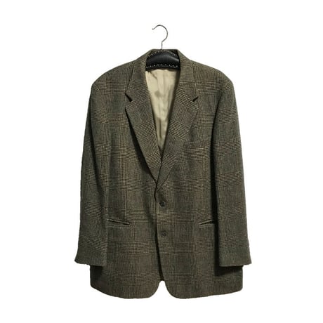 【USED】BROOKS BROTHERS OVERSIZED CAMEL HAIR CHECK JACKET