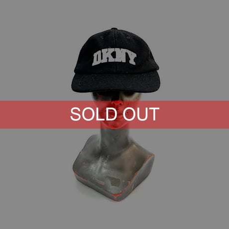 【DEAD STOCK】90'S DKNY LOGO WOOL CAP