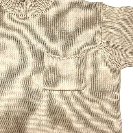 【USED】90'S DKNY JEANS LOW GUAGE COTTON KNIT HIGH-NECK SWEATER