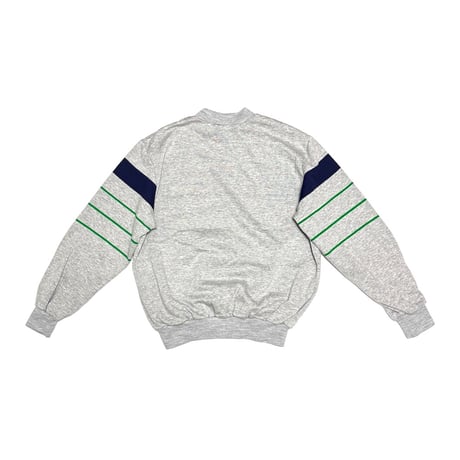 【USED】70's-80's adidas "Ventex Production" France Made Line Panel Sweatshirt