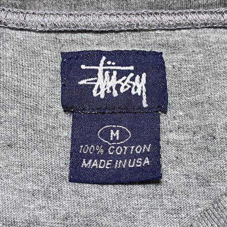 【USED】90'S STUSSY POCKET L/S T-SHIRT