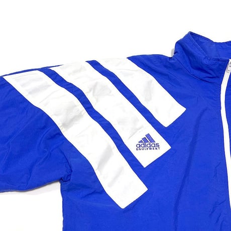 【USED】80'S ADIDAS EQUIPMENT METROPOLITAN LIFE SOCCER CLASSIC SUPPLEX NYLON JACKET