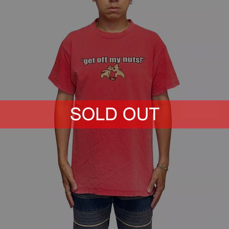 【USED】90's get off my nuts! T-shirt