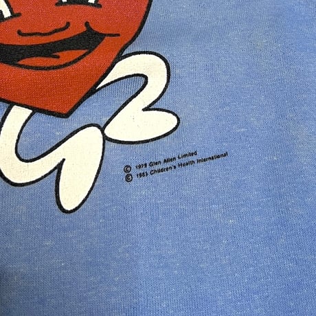 【USED】80's HIPPETY HEART SWEATSHIRT