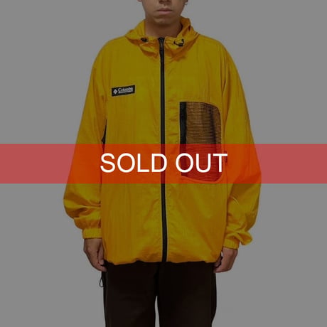 【USED】90'S COLUMBIA PACKABLE ZIP NYLON JACKET