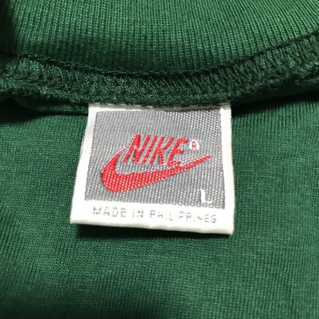 【USED】90'S NIKE SWOOSH ONE POINT T-SHIRT GREEN