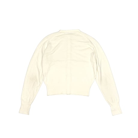 【USED】80's BUTTON KNIT CARDIGAN OFF WHITE