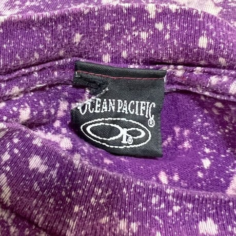 【USED】90'S-00'S OCEAN PACIFIC BLEACH SPLATTER T-SHIRT