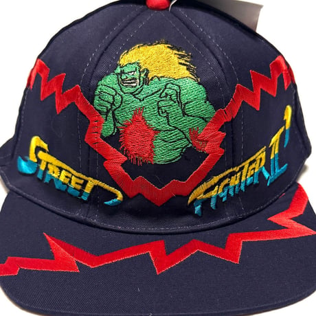 【DEAD STOCK】1996 VEGA × Street Fighter II “Blanka”① Snapback Cap Made for Italy