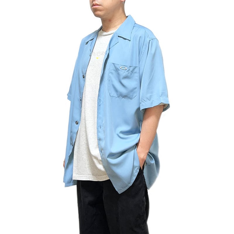 DEAD STOCK】00'S OAKLEY OPEN COLLAR SLATE BLUE