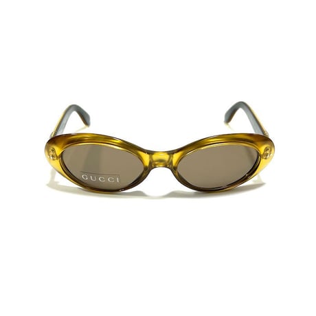 【DEAD STOCK】VINTAGE GUCCI SUNGLASSES YELLOW