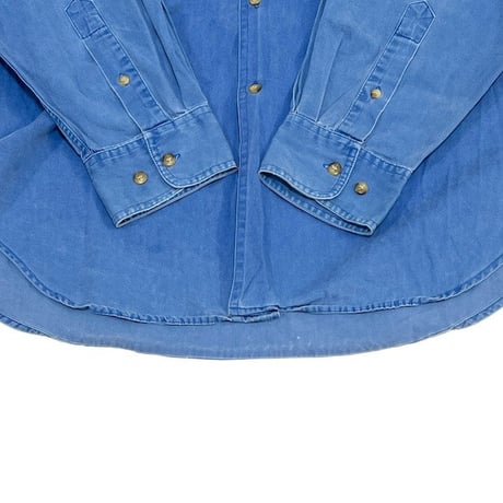 【USED】90'S OLD GAP B.D.SHIRT BLUE