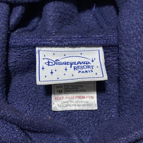【USED】90'S-00'S DISNEY LAND PARIS TINKER BELL HOODIE