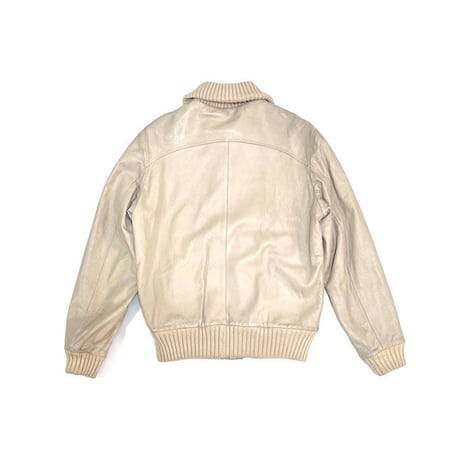 【USED】80'S WOODHOUSE LEATHER × KNIT BLOUSON