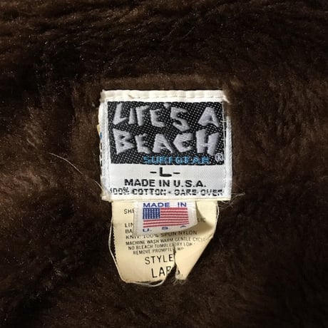 【USED】80'S LIFE'S A BEACH BAD BOY CLUB COAT