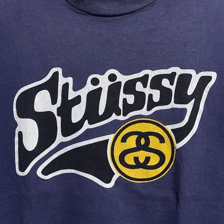 【USED】90'S STUSSY SCHOOL STYLE LOGO T-SHIRT