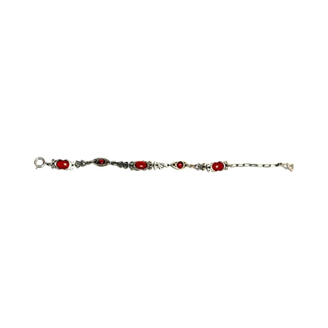 【USED】60's-70's MIRACLE Carnelian Cabochon Bracelet