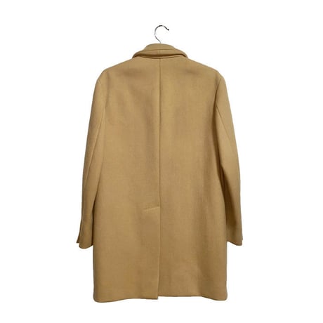 【USED】00's PRADA MINIMAL DESIGN WOOL COAT CAMEL