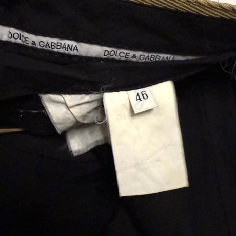 【USED】00's DOLCE & GABBANA TWILL WEAVE PANTS