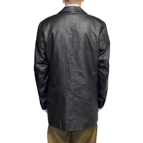 【USED】00's GIPSY BY MAURITIUS LEATHER TAILORED JACKET
