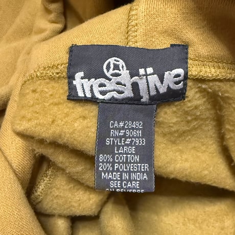 【USED】90's-00's freshjive OPTICAL SIGNATURE SERIES SWEAT PARKA