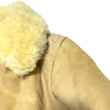 【USED】70'S RUSSIAN ARMY MOUTON SHEEPSKIN COAT