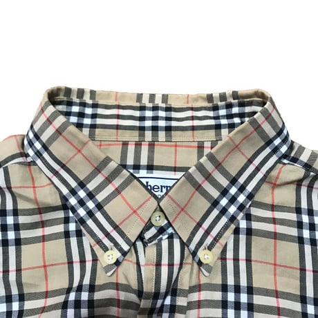 【USED】90'S BURBERRYS NOVA CHECK B.D SHIRT