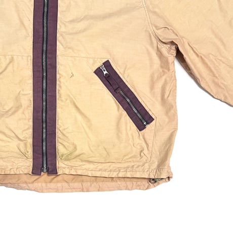 【USED】00’s NAUTICA JEANS Sand Beige Oversized Hooded Jacket