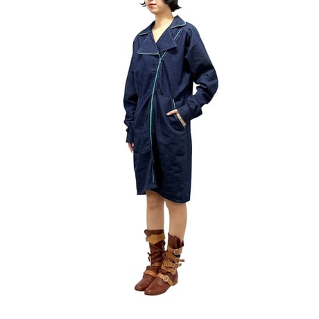 【USED】80's RIDERS JACKET TYPE CHAMBRAY DRESS