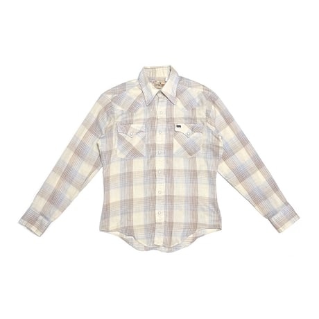 【USED】70's OLD GAP “Fashion Pioneers” Western Plaid Shirt Made in USA