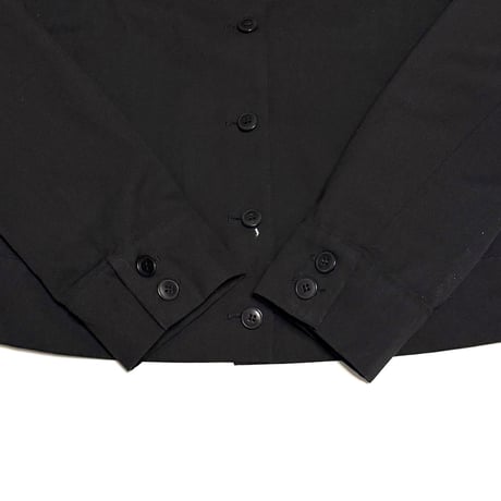 【USED】90's-00's miu miu Sculpted Waist Trucker Jacket Black