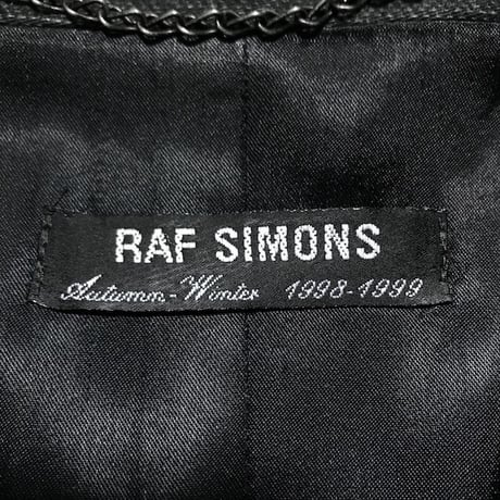 【USED】RAF SIMONS 1998-1999 AW "RADIOACTIVITY" BIKER JACKET COAT