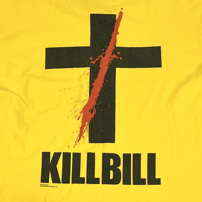 USED】00'S KILL BILL OFFICIAL PROMOTION T-SHIRT USED】00'S KILL BILL OFFICIAL PROMOTION T-SHIRT