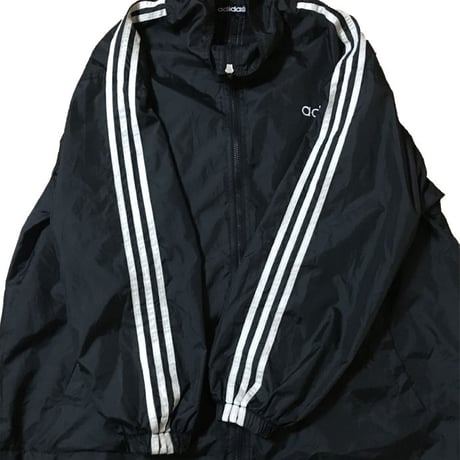 【USED】90'S ADIDAS NYLON JACKET TREFOIL & THREE LINE