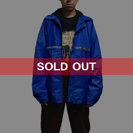 【USED】80'S ADIDAS REFLECTIVE LINE NYLON JACKET