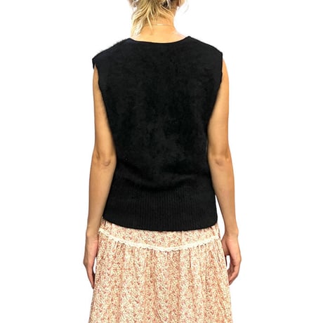 【USED】90'S SHANNAN ANGORA MOHAIR KNIT VEST