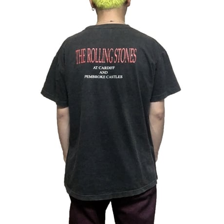 【USED】90'S ROLLING STONES "CARDIFF AND PEMBROKE CASTLES" TOUR T-SHIRT