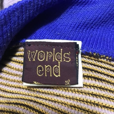 【USED】80'S  WORLDS END "SAVEGE" BOOB-TUBE SWEATER