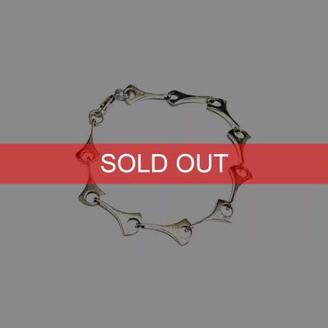 【USED】Vintage Modernist Sterling Silver Link Bracelet